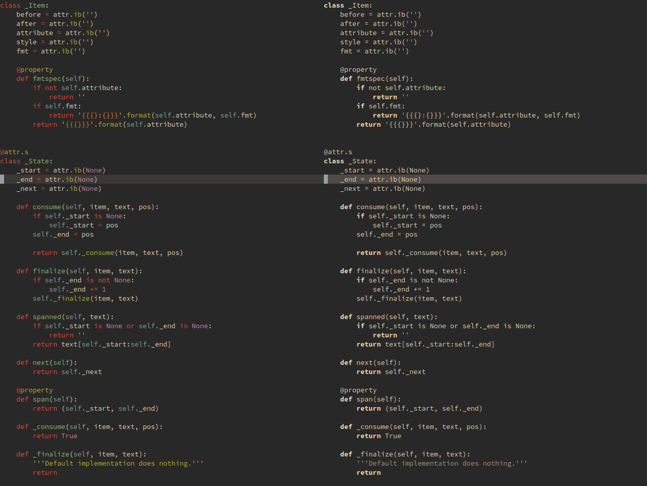 vim word vs word